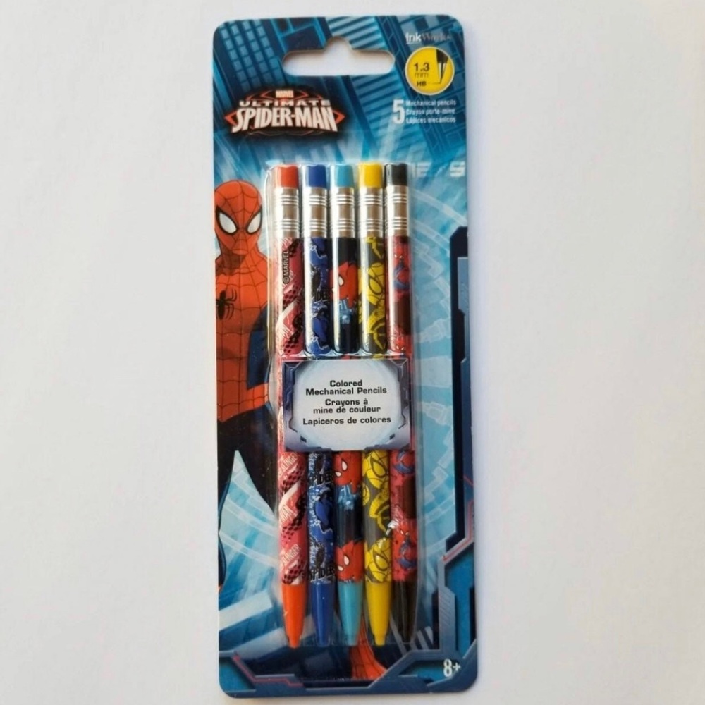 Marvel The Ultimate Spiderman 5-pk mechanical pencils